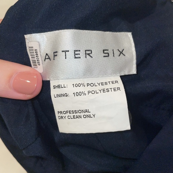 After Six Bridesmaid Dress, Size 8, Sailor Blue - Picture 4 of 8